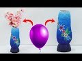 DIY Flower Vase from Balloon | Easy Best Out of Waste Idea | Paper Pot Making Balloon Crafts