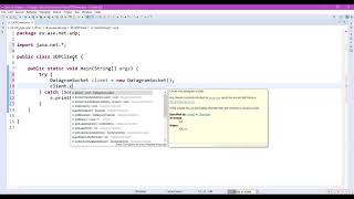 Java Zoom Lab 10: Java Networking Programming - UDP Socket