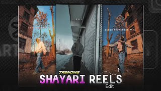 Instagram trending Shayari Video Editing |Attitude shayari video editing tutorial !!