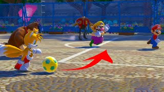 Mario & Sonic at the Rio 2016 Olympic Games  Duel Football Knuckles vs Wario , Amy vs Vector
