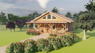 29' x 42' Ft Spacious Simplicity: Exploring a 9 x 13 M Small House Design