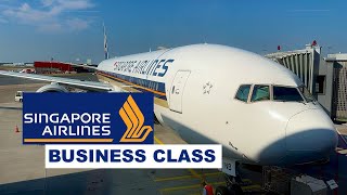 SINGAPORE AIRLINES BUSINESS CLASS  New York JFK to Frankfurt Boeing 777 300er SQ25