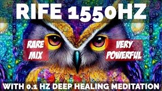 Powerful Rife 1550 Hz with 0.1 Hz Deep Healing Meditation : Frequency Healing