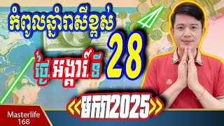 ❤️កំពូលឆ្នាំរាសីខ្ពស់ នៅថ្ងៃទី 28 January 2025 ឆ្នំាថោះ រោង ម្សាញ់ រកា ច កុរ ត្រៀមទទួលលាភជ័យ