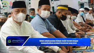 Tarwih Pertama, Bupati Harap Masyarakat Taat Prokes