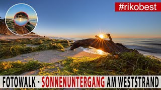 Sonnenuntergang richtig Fotografieren Fotowalk am Strand \u0026 Feuerring im Lensball fotografieren