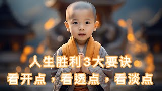 人生胜利3大要訣：看开点，看透点，看淡点｜伶俐小和尚#人生感悟 #人生哲理 #佛語 #佛語禪音