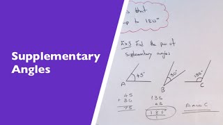 Supplementary Angles. What Are Supplementary Angles? (A Pair Of Angles Which Total 180).