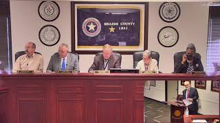 Brazos County Commissioners Court 08-31-2021