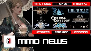 MMO News 11/28 – FFXIV Mobile Monetization, New World Roadmap, Throne and Liberty, LostArk, and More