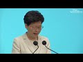 hong kong leader carrie lam offers apology after protests