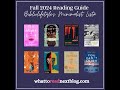 Bibliolifestyle's Fall 2024 Reading Guide - Minimalist List