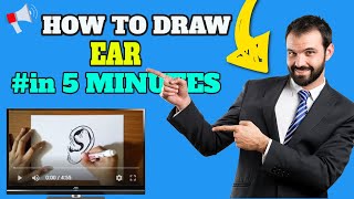🔴 How to Draw Ear - How to Draw Ears Step by Step 👂👂 Ears Drawing Easy | كيفية رسم الأذن