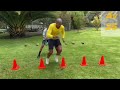 Antonio Valencia individual training in backyard