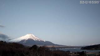 【2025/2/17】富士山中湖 パノラマライブカメラ（夜景）