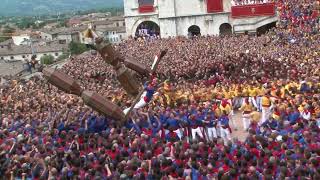 GUBBIO - Festa dei Ceri 2024, Alzata in Piazza Grande www.cronacaeugubina.it