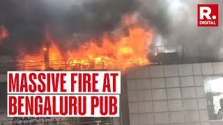Massive Fire Breaks Out At Bengaluru Pub, People Jump From 4th Floor To Escape
