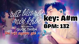 Karaoke Rất Lâu Rồi Mới Khóc - beat tone nam trầm A#m