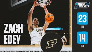 Zach Edey drops 23 points, 14 rebounds in Purdue's second-round win