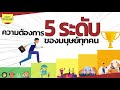 ความต้องการ 5 ระดับของมนุษย์ กับกฏของมาสโลว์ converstation podcast