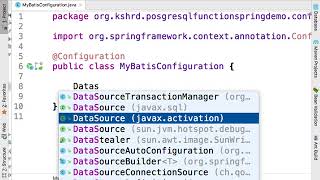 Function PostgreSQL Return Table with Spring Part 2/2