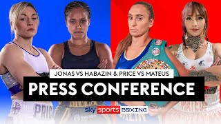 LIVE PRESS CONFERENCE! 🥊 | Natasha Jonas vs. Ivana Habazin \u0026 Lauren Price vs. Bexcy Mateus