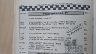 Mopo-Sport tarvikeluettelo 1996-97 Virityssarjat