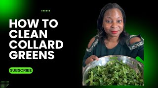 How to Clean and Cut up Collard Greens