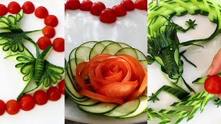 5 Vegetable Art | Carving Beautiful Cucumber Lifehacks