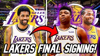 Los Angeles Lakers FINAL Free Agent Signing After Kyrie Irving Trade Happens! | Lakers BEST Options!
