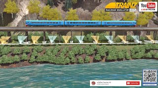 รถไฟไทย Trainthai HD : ขบวนรถ Sprinter กำลังวิ่งข้ามสะพานถ้ำกระแซ By Trainz 2019 (Full HD1080p)