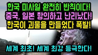 세계 최초로 선보인 한국의 야심작에 중국과 일본이 반칙이라고 주장한 이유! 국제적 판도를 바꿨다!