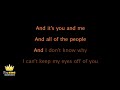 lifehouse you and me karaoke version