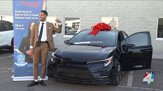 Jacksonville student, Boys \u0026 Girls Club National Youth of the Year, receives car for achievements