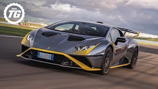 Chris Harris vs Lambo Huracán STO: STANDOUT street car with a MASTERPIECE 5.2L V10 engine | Top Gear