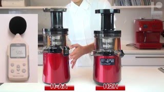 ヒューロムスロージューサー最新機種「H-AA」と前機種「H2H」比較リポート ～外観\u0026構造編～音量比較もしました