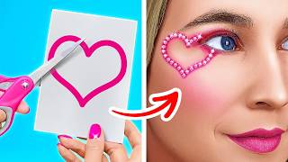 Poor vs Giga Rich Make-up Hacks! Easy Fashion \u0026 Beauty Tricks by 123 GO!