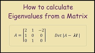 How to find the Eigenvalues of a 3x3 Matrix