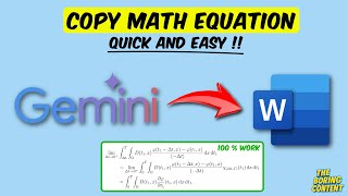How to Copy & Paste Math Equations from Gemini to Word docx - Quick & Easy!