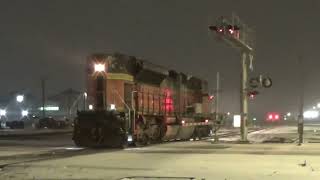 02/16/25 - Quick interesting railfanning catches in the snow at Centralia, IL