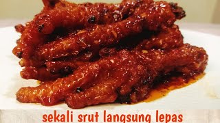 cara membuat ceker dimsum ala resto yg super enak, sekali srut tulangnya lgs lepas, bikin nagih