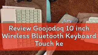 Review Goojodoq 10 inch Wireless Bluetooth Keyboard Touch keyboard Lightweight Portable For iPad Sa