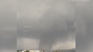 Little Rock, Arkansas tornado caught on camera: raw video