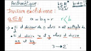 Arithmetique Cours 2eme Année SC/Info (Partie 1)