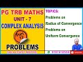 PG TRB MATHS | UNIT 7 | COMPLEX ANALYSIS | PART 12 | PROBLEMS ON RADIUS OF CONVERGENCE