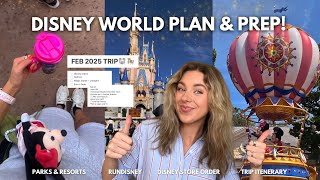 PLAN \u0026 PREP FOR DISNEY WORLD! ✨  RunDisney, dining reservations, resorts \u0026 parks, Disney itinerary