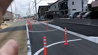 豊橋市弥生町中原道路拡張中の風景2022年1月3日版