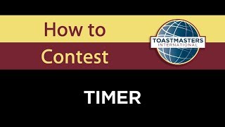 How to Contest: When You Are a Timer