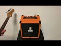 Orange Crush 25BX bass amp short review