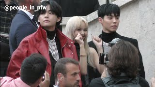 Taehyung 김태형 / V 뷔 [BTS], Lisa 리사 and Park Bo Gum 박보검 - Celine Menswear SS23 in Paris - 26.06.2022